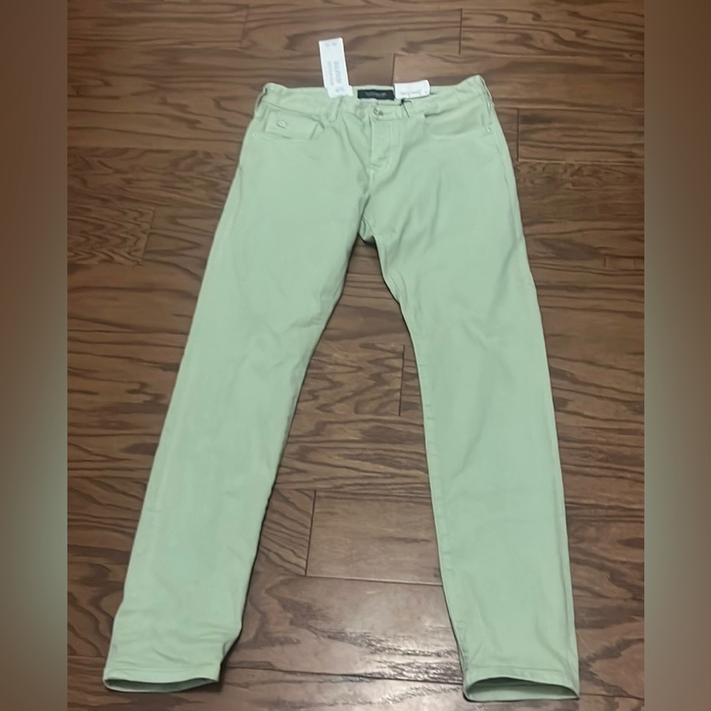 Mens light green denim by Scotch & Soda. Ralston Regular Slim Fit